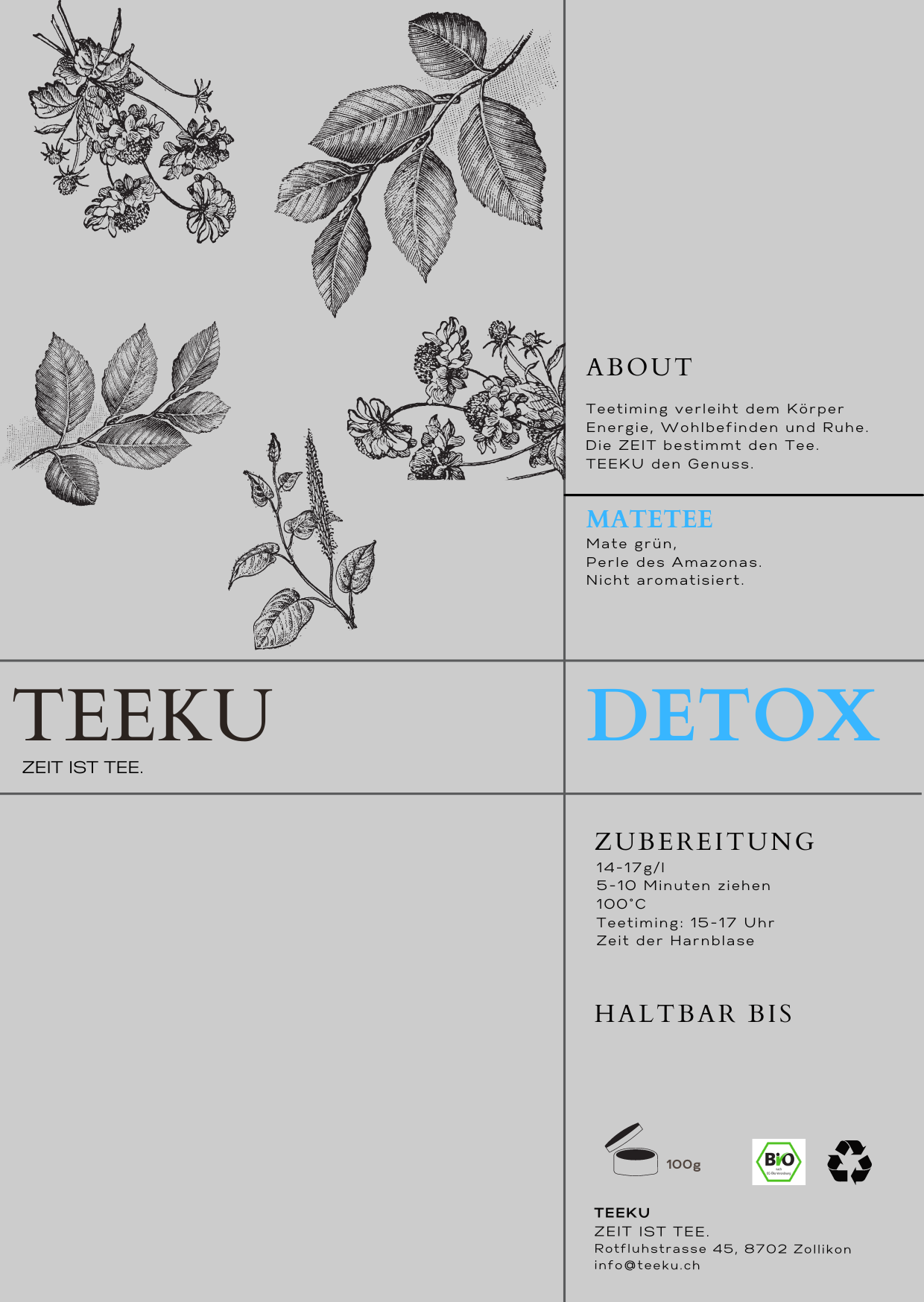 TEEKU DETOX MATTE TEE