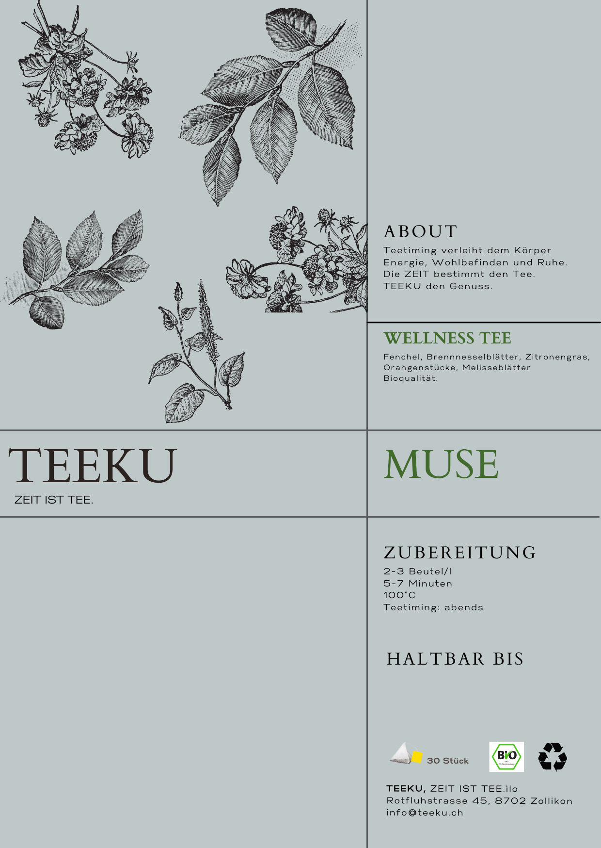 TEEKU MUSE STOFFWECHSEL TEE