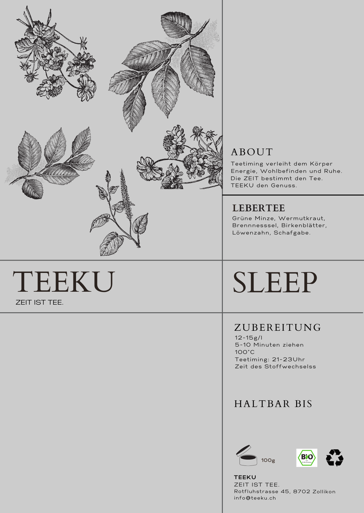 TEEKU SLEEP TEE ZUM EINSCHLAFEN